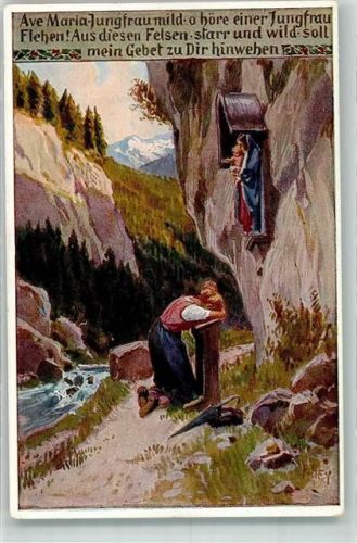 Volksliederkarte Nr. 85 VDA Gebet am Wegkreuz