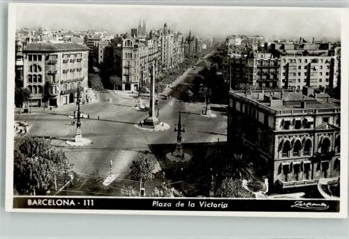 Barcelona Plaza de la Victoria Denkmal Säule