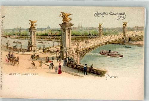 Paris 1900 Ausstellung Pont Alexandre