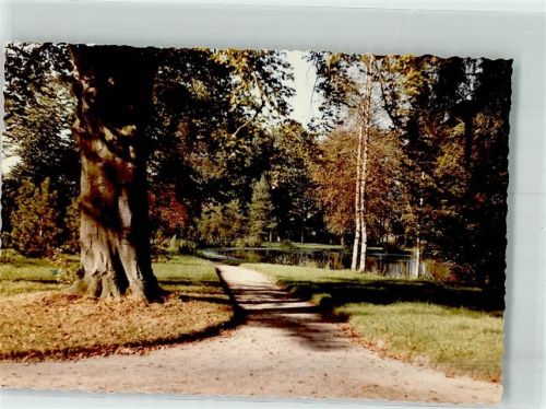 Schieder Foto Original aus Archiv eines Ansichtskartenverlags Kurpark m. Blick auf Schwanenteich Ort handschriftlich