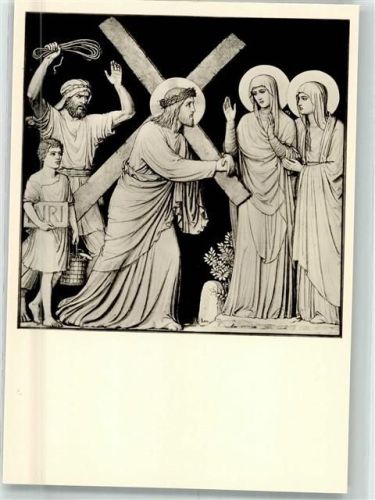 Beuron Beuroner Kunstschule Aus dem Marienleben Begegnung auf dem Kreuzweg 11072
