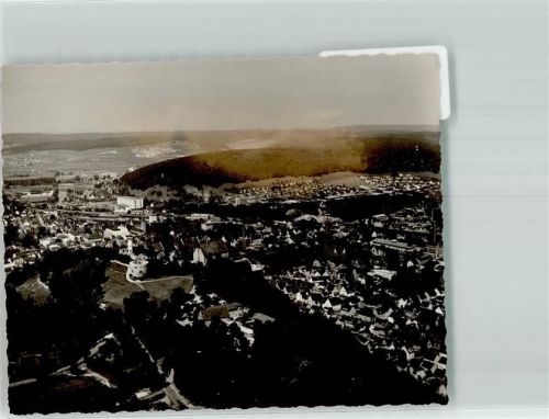 Heidenheim Fliegeraufnahme Ort handschriftlich Foto Original aus Archiv eines Ansichtskartenverlags