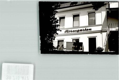 Bad Kissingen Gasthaus Pension Rosengarten Foto Original aus Archiv eines Ansichtskartenverlags Ort handschriftlich