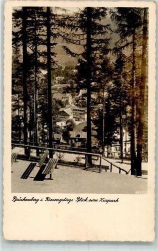 Brückenberg 1940 Riesengebirge Kurpark