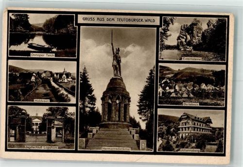 Detmold Hermanns- Denkmal Schloss Lopshorn Externsteine Johannaberg