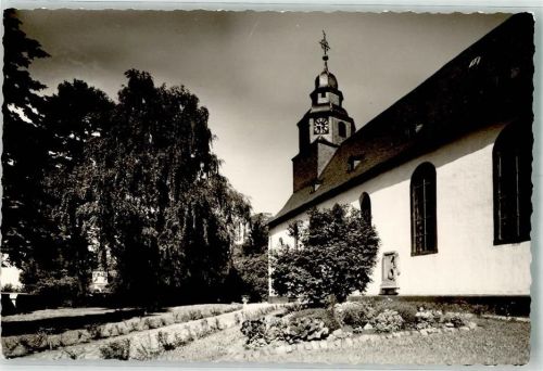 Griesheim Lutherkirche Foto Original aus Archiv eines Ansichtskartenverlags Ort handschriftlich