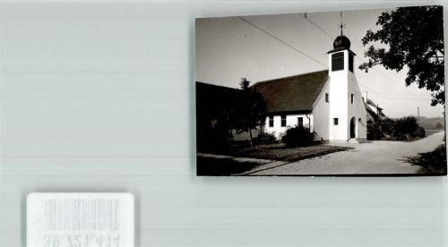 Dietenheim Kirche Ort handschriftlich Foto Original aus Archiv eines Ansichtskartenverlags