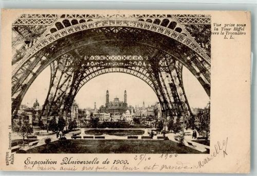 Paris 1900 Ausstellung 1900 Eiffelturm