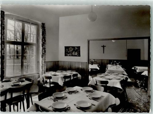 Sögel Pension Clemenswerth Ort handschriftlich Foto Original aus Archiv eines Ansichtskartenverlags
