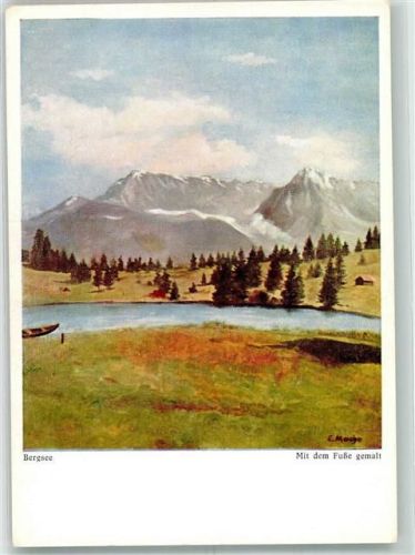 Bergsee sign. Macho E. Fußgemalt Dennoch Verlag Nr.713