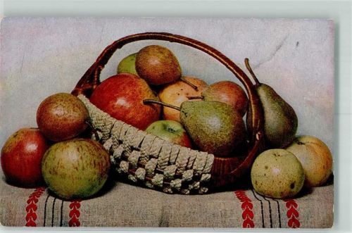 Früchte Korb F. Ph.G. Serie 120 Künstlerkart Nr. 3695