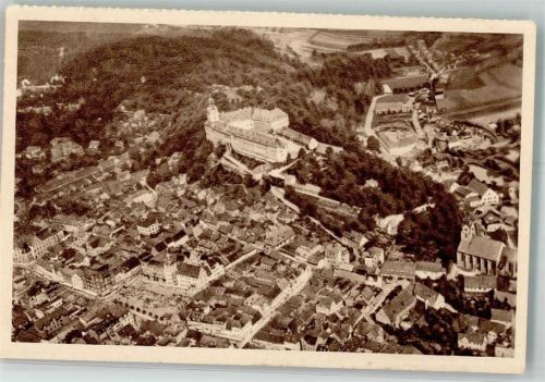 Rudolstadt 1934 Reichswinterhilfe-Lotterie Bild 147 Fliegeraufnahme von Ort und Heidecksburg Das schöne Deutschland