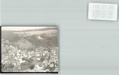 Schwalenberg Fliegeraufnahme vom Ort und der Burg Schwalenberg Foto Original aus Archiv eines Ansichtskartenverlags Ort handschriftlich