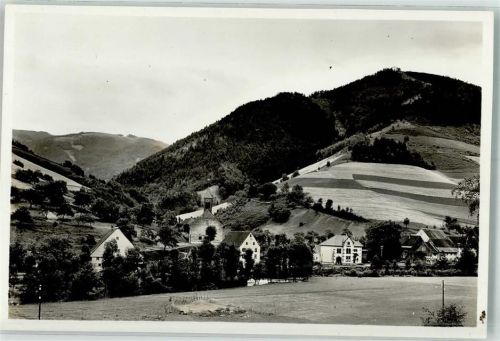 Obersimonswald mit Kirche St. Josef Foto Original aus Archiv eines Ansichtskartenverlags Ort handschriftlich