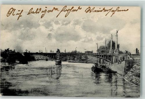 Liege Brücke Straßenbahn Denkmal