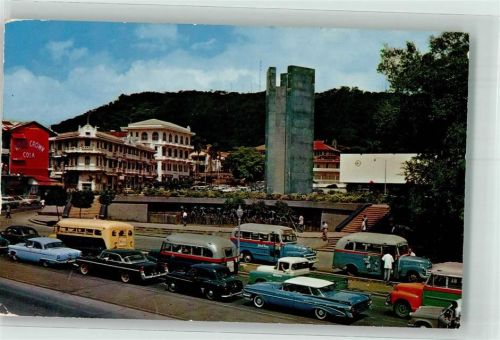 Panama City Auto Omnibus Oldtimer 7 th Avnue Lesseps Park