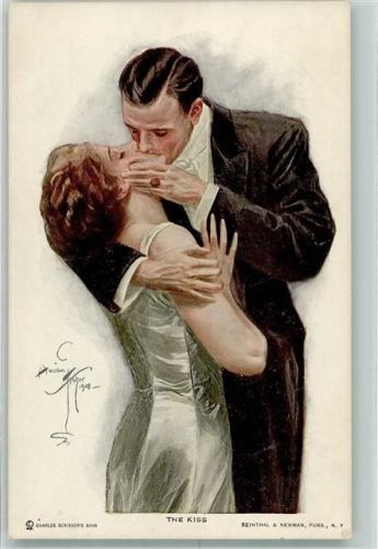 Eleganter Mann küsst seine Frau Reinthal & Newman No. 108