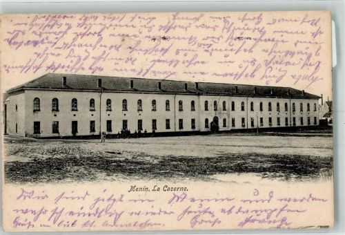 Menen 1914 Kaserne Feldpost WK I