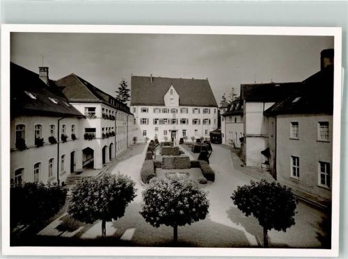 Untermarchtal Im Klosterhof Foto Original aus Archiv eines Ansichtskartenverlags Ort handschriftlich