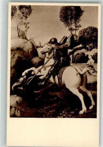 Sankt George and the Dragon sign. Raphael