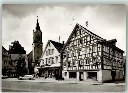Sulzbach Marktplatz Geschäft Auto Kirche