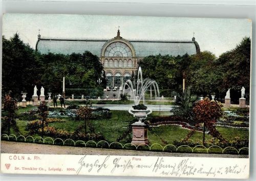Köln Nippes 501 1906 Botanischer Garten Flora