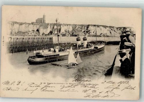 Newhaven 1903 - Dampfschiff La Manche Kirche