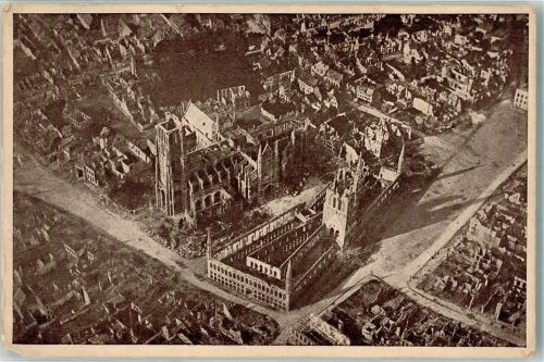 Ypres Fliegeraufnahme Feldpost WK I 19.Res.Div.