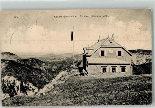 Josef Speckbacher Hütte 1910 Hüttenstempel