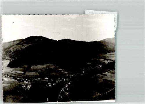 Prechtal Fliegeraufnahme Ort handschriftlich Foto Original aus Archiv eines Ansichtskartenverlags