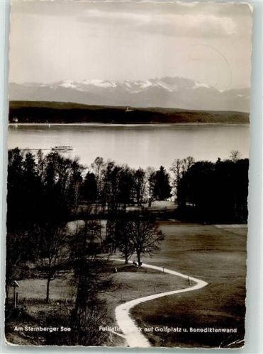 Feldafing Golfplatz mit Starnberger See und Benediktenwand Fotograf Zannantonio