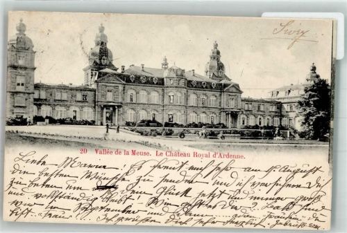 Houyet Namur 1903 Foto AK Schloss Schloss Royal d'Ardenne