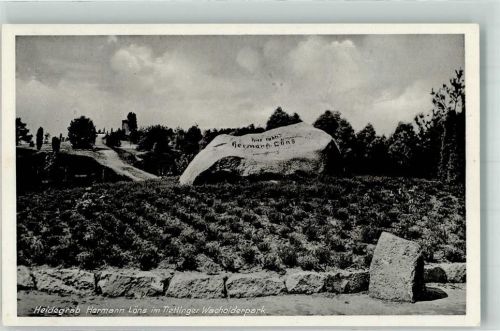 Walsrode 1937 Hermann-Löns-Gedenkstein im Tietlinger Wacholderpark Verlag K.G.H. Nr. 200