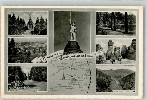 Detmold Hermanns- Denkmal Externsteine Denkmal Bismarckstein