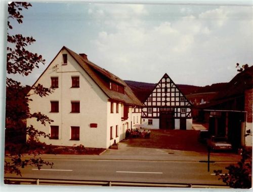 Wenholthausen Pension Schulte-Urban Foto Original aus Archiv eines Ansichtskartenverlags Ort handschriftlich