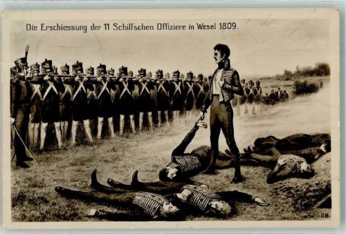 Wesel Die Erschießung der 11 Schill`schen Offiziere 1809