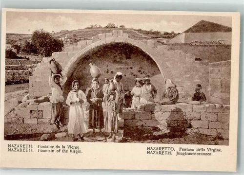 Nazareth Jungfrauenbrunnen Tracht Wasserträgerinnen