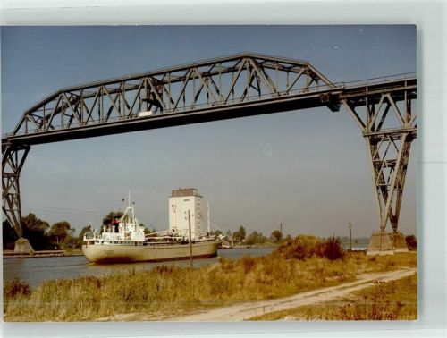 Hochdonn Hochbrücke Dampfschff Ort handschriftlich Foto Original aus Archiv eines Ansichtskartenverlags