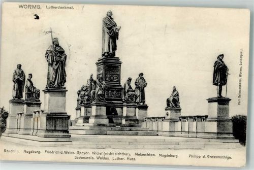 Worms 1910 Lutherdenkmal