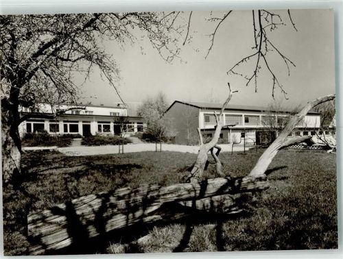 71277 W7255 Perouse , Württ Foto AK Gemeindehalle mit Kindergarten
