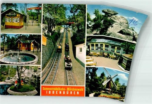 Ibbenbüren Sommerrodelbahn Märchenwald Zwerge Windmühle Dörenther Klippen Scan verzogen