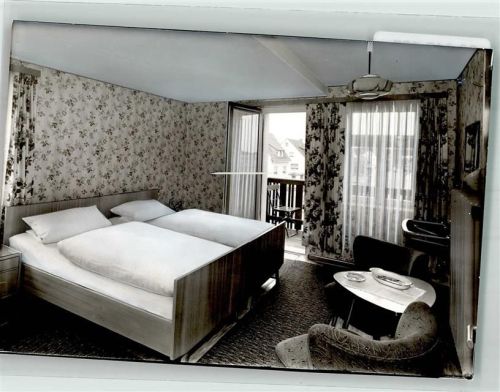 Rott Hotel Zur schönen Aussicht Gästezimmer Foto Original aus Archiv eines Ansichtskartenverlags Ort handschriftlich