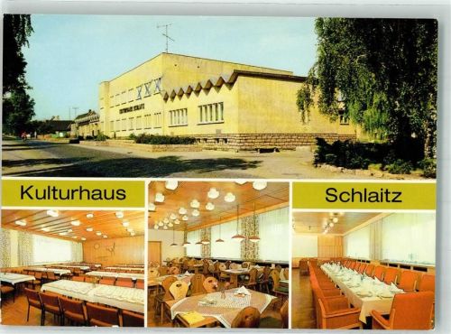 Schlaitz Kulturhaus der LPG Roter Stern Pouch-Rösa Fotograf Darr Verlag VEB Bild und Heimat
