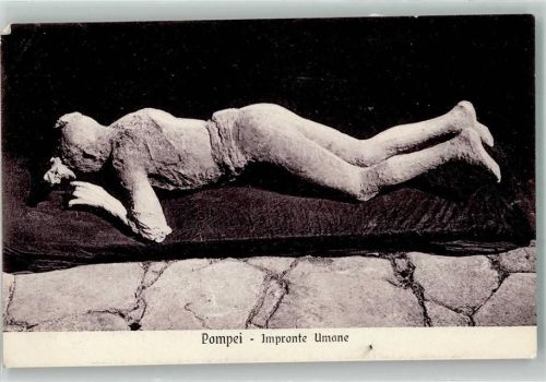 Napoli Pompei Menschlicher Fußabdruck