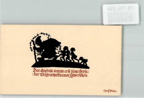 Weihnachtsmann Kinder Scherenschnitt