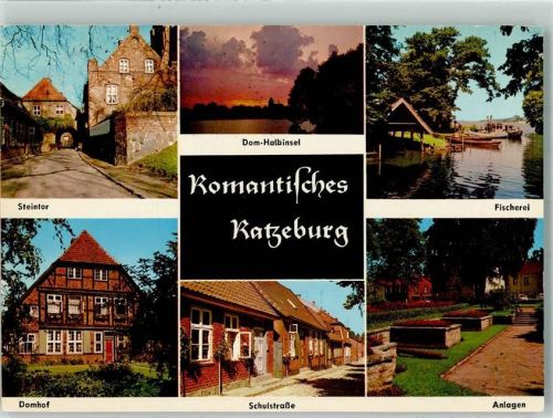 Ratzeburg 1972 Steintor Domhof Schulstrasse Fischerei