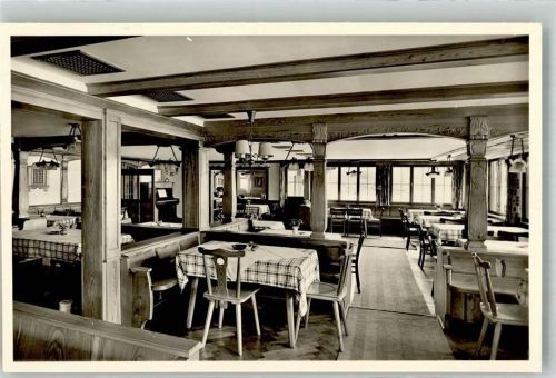 Steibis Gasthaus Hochgrat Gastraum Klavier Foto AK