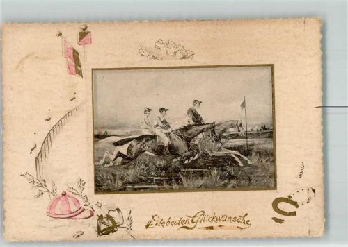 Glückwunsch Hufeisen Jockey Keine AK