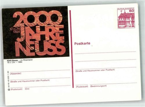 Neuss 1984 2000 Jahre Neuss