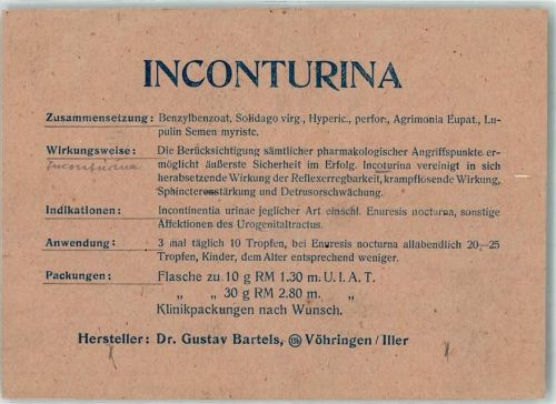 Vöhringen Inconturina Hersteller Gustav Bartels